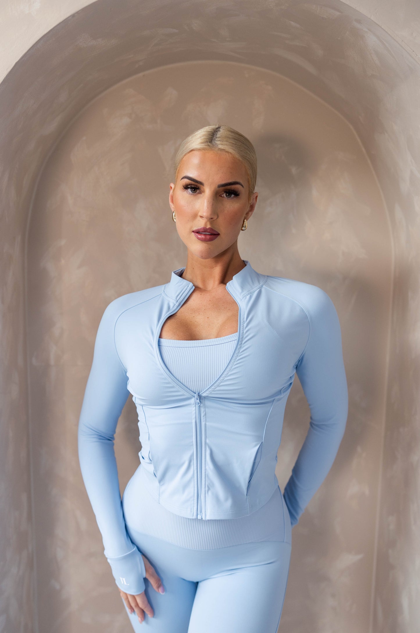 Baby Blue 3 Piece Yoga Set