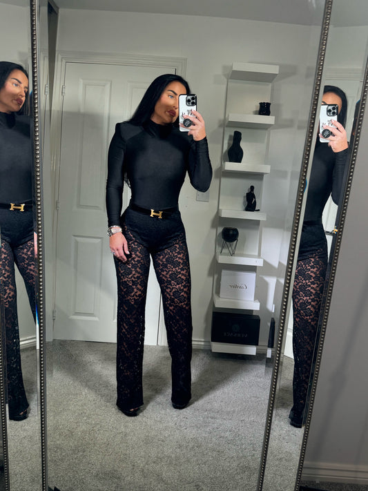 Lace Pants - High Waist